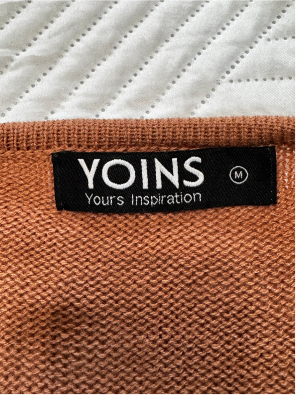 Women's YOINS V-Neck Sweater Size Medium Terra-cotta - Picture 4 of 5